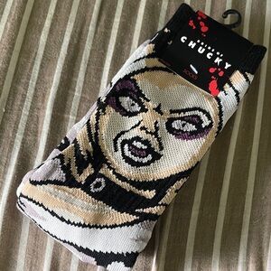 NWT Bride Of Chucky Halloween, Spooky, Calf Socks